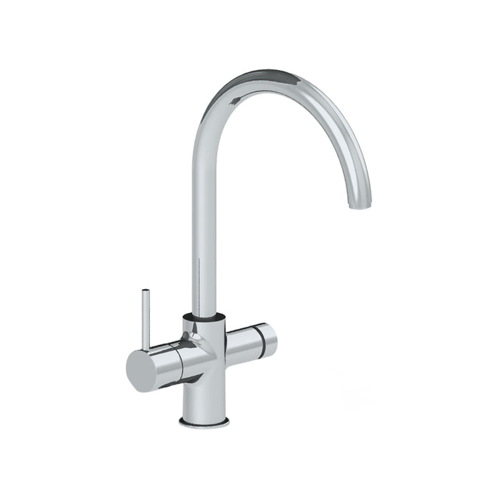 Rondo Kitchen Mixer Pro Max W. Inlet For Filtered Water Swivel Spout Brass Body & Spout Double Tube Technology