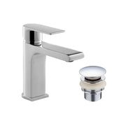 Dora Regular Basin Faucet W.Automatic Drain Plug Click-Clack-Brass