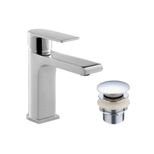 Dora Regular Basin Faucet W.Automatic Drain Plug Click-Clack-Brass