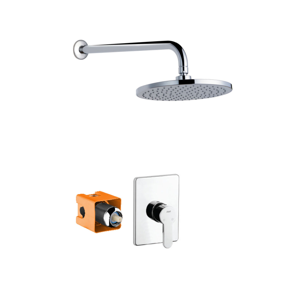 bagagerum amplifikation kanal Practical Concealed Shower Mixer Set - Faucet, Adell. — Adell.com